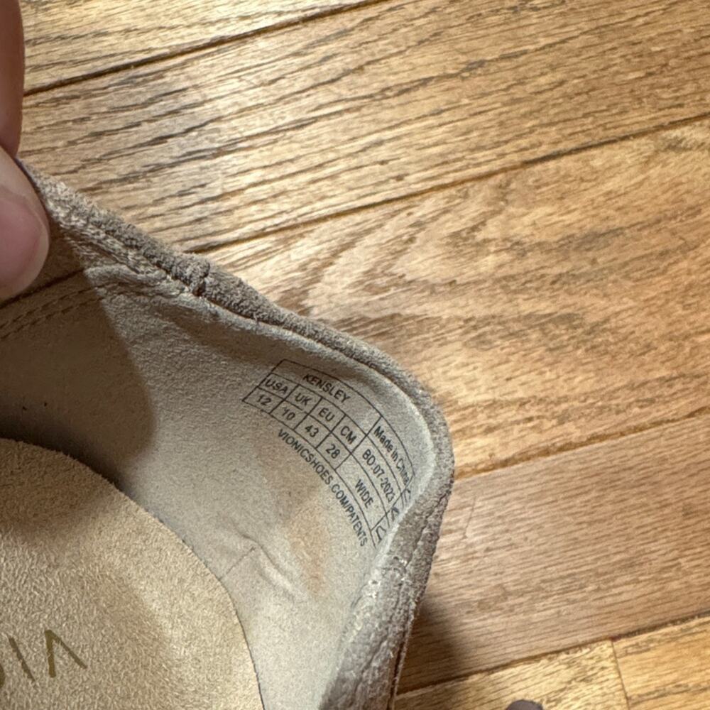 Vionic Taupe Suede Men's Loafers - Picture 2 of 2